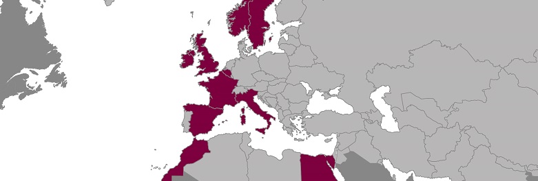Nos implantations en Europe-Méditerranée
